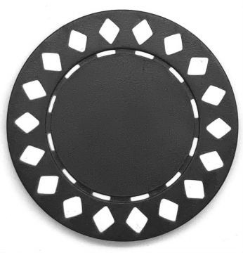 Poker Chips: Diamond, 8.5 Gram, Black